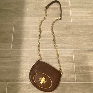 Cole Haan Small Leather Crossbody with Chain Strap